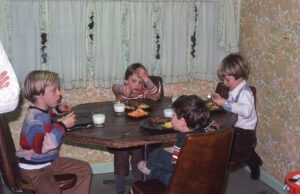 Karl and Adam and their maternal cousins. And Karl's bandage.